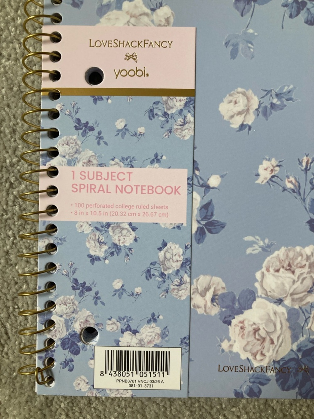 IN-HAND | LoveShackFancy x Target Yoobi Set of 4 Notebooks & 12-Pack Pencils - Picture 5 of 8